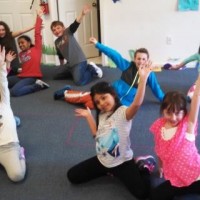 Spring Break Camp students dance pose
