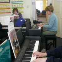 Piano class for older adults