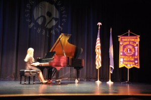 Piano student performing at Carnegie Hall