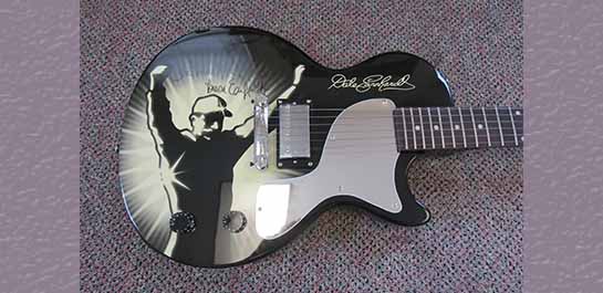 Dale Earnhardt Signed Guitar