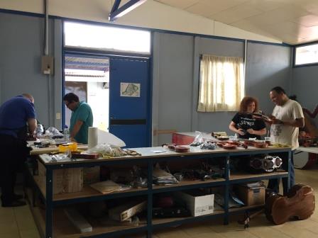 Team in Costa Rica repairing instruments