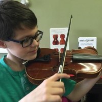 Nicholas playing violin