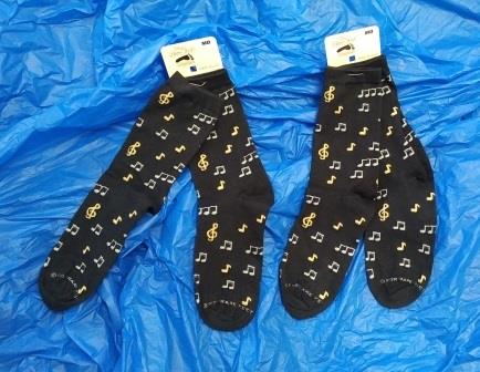 Music-themed socks