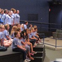 Musical Theater Bootcamp students rehearsing
