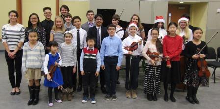 Music recital group photo