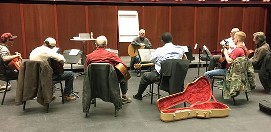 Guitar workshop for military veterans