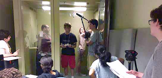Students at Summer Filmmaking Camp