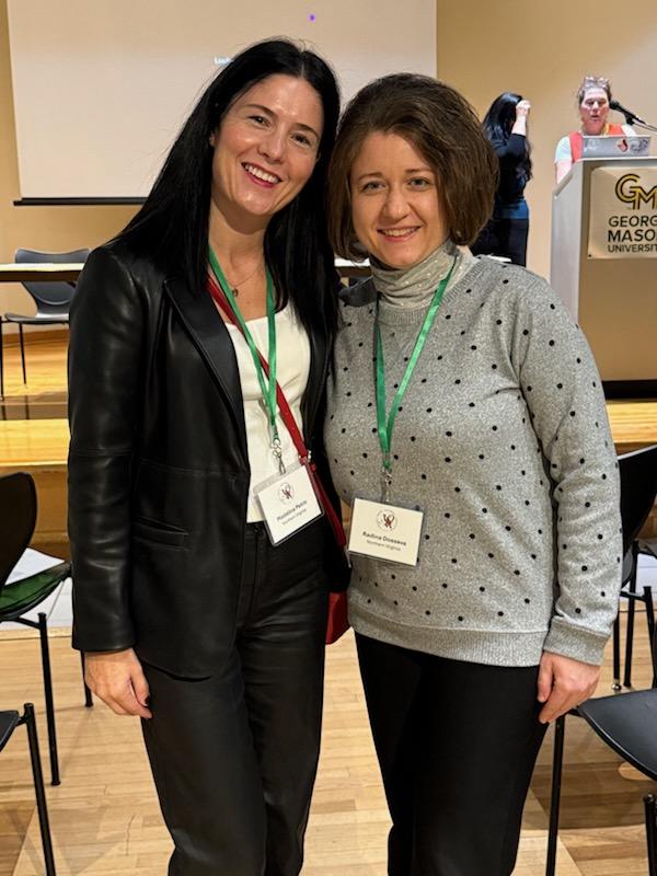 Madalina Petric (left) with Dr. Dosseva (right)