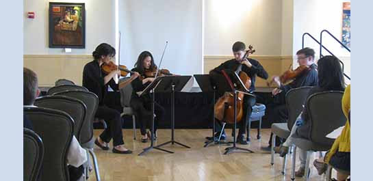 Lorien Quartet performing at Spotlight recital