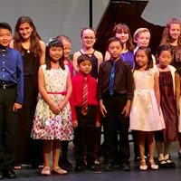Students in music competition
