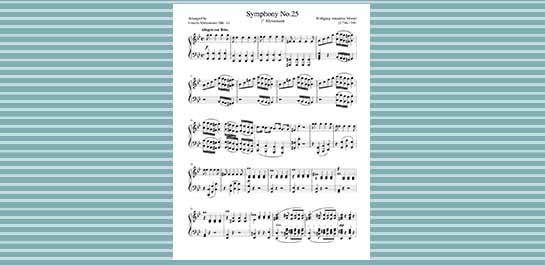 Music composition score