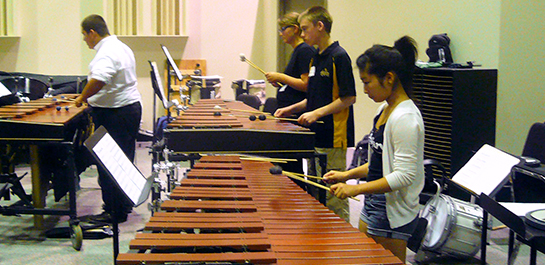 Summer percussion camp for teens