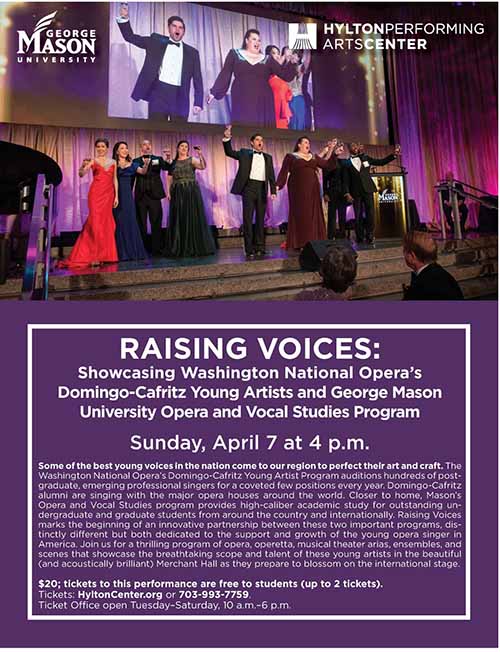 Raising Voices Opera Showcase flier