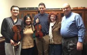 Day Violins with university students