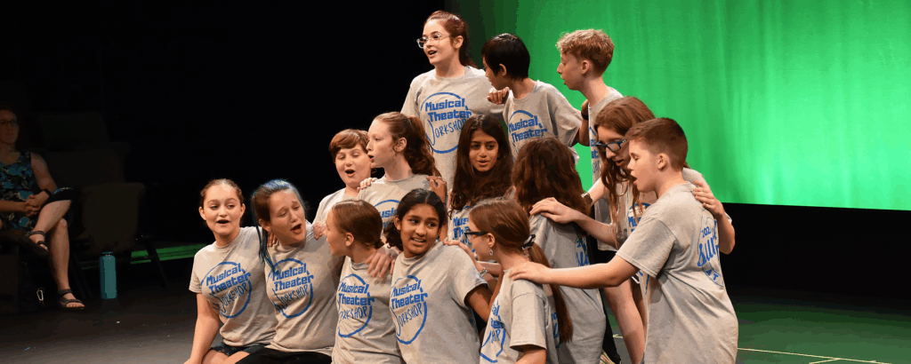 students performing a musical number